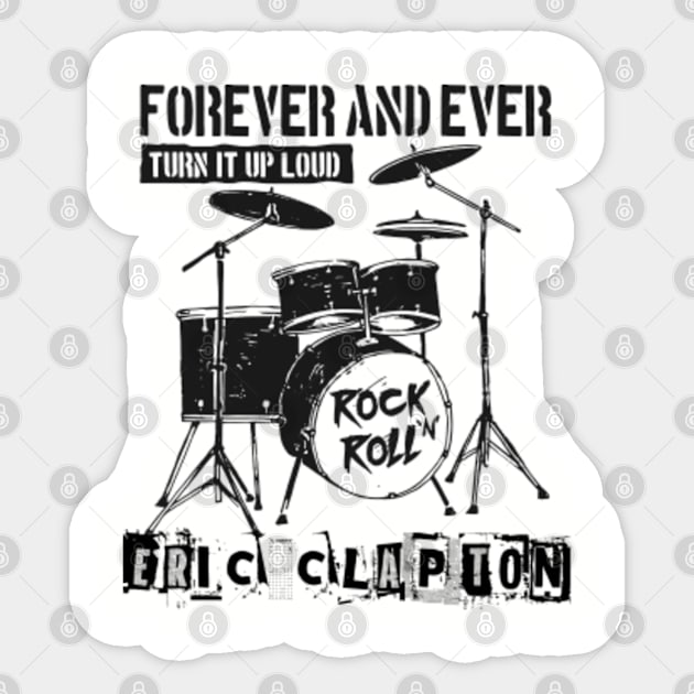 eric clapton forever and ever Sticker by cenceremet